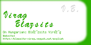 virag blazsits business card